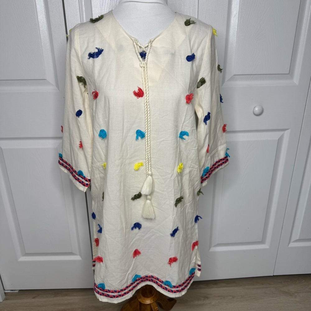 FRANCES VALENTINE‎ Capri Tunic Dress in Dobby Dots size XS
